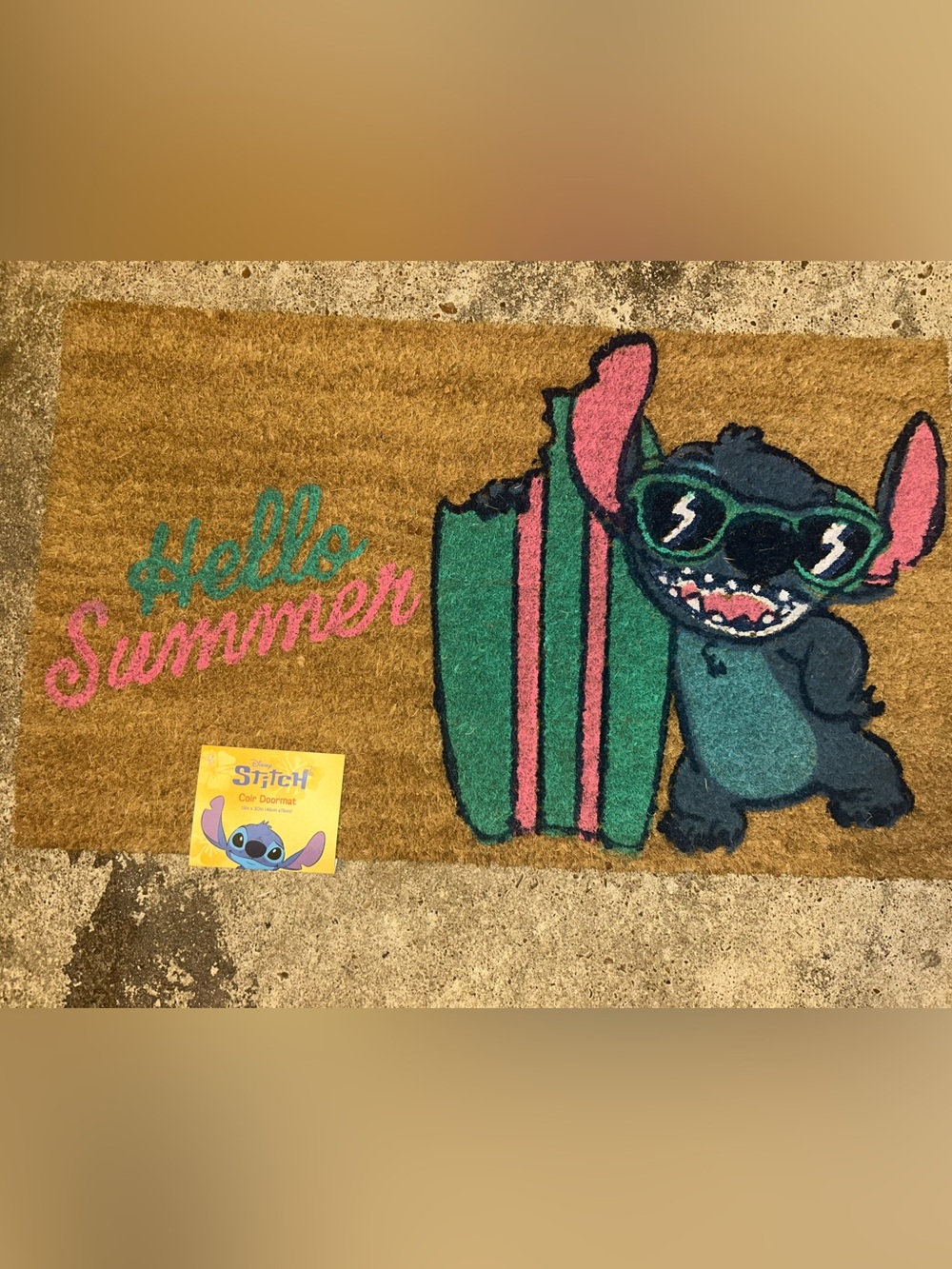 Disney Stitch Summer Doormat